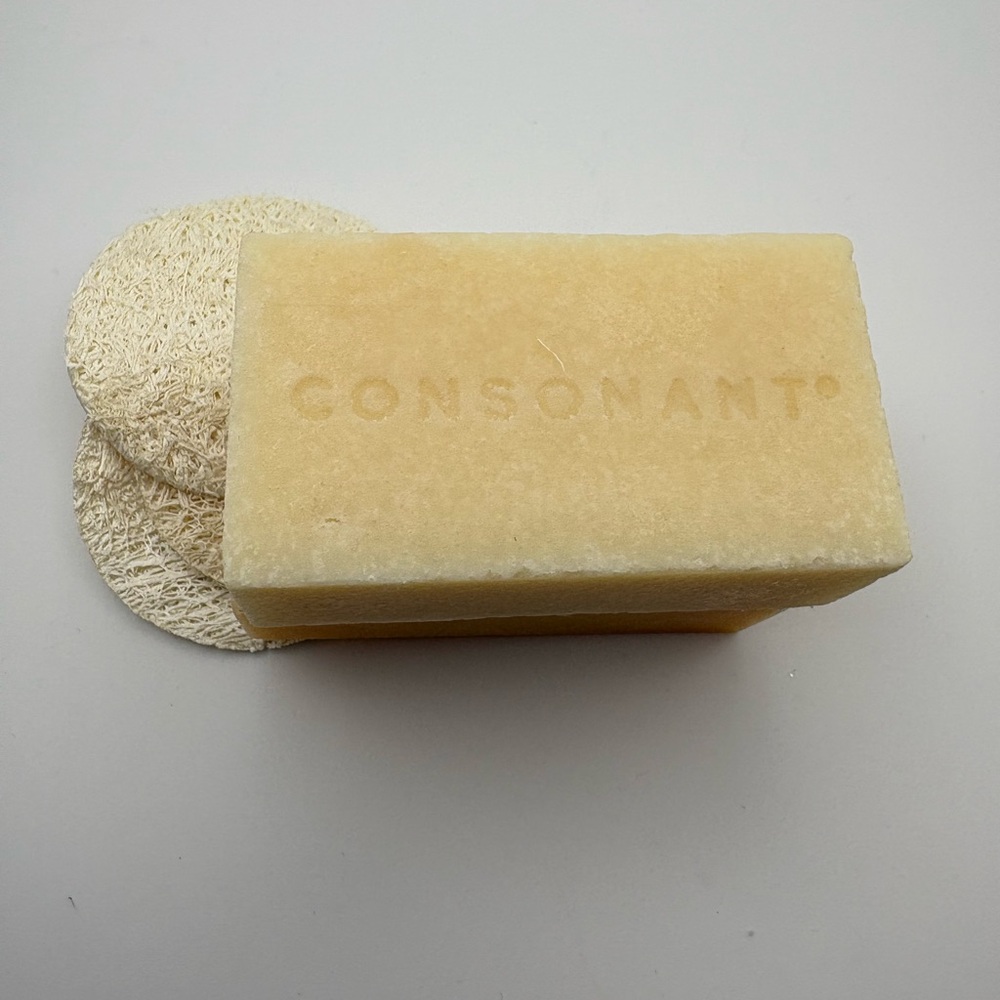 Consonant Mixed Body Soap Set of 2 Natural Bars New Open Box